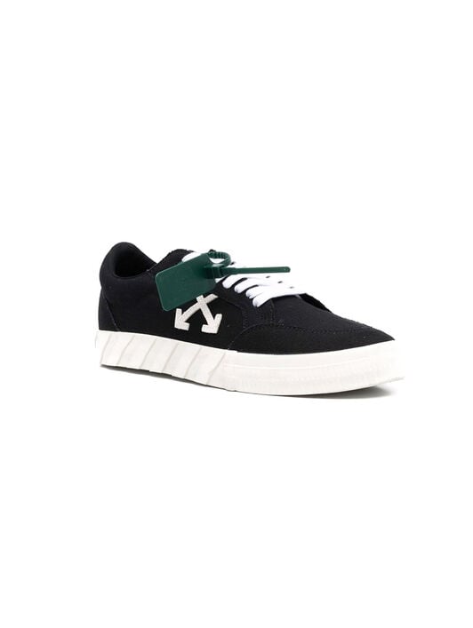 OFF WHITE LOW VULCANIZED CANVAS BLACK WHITE OMIA085C99FAB002