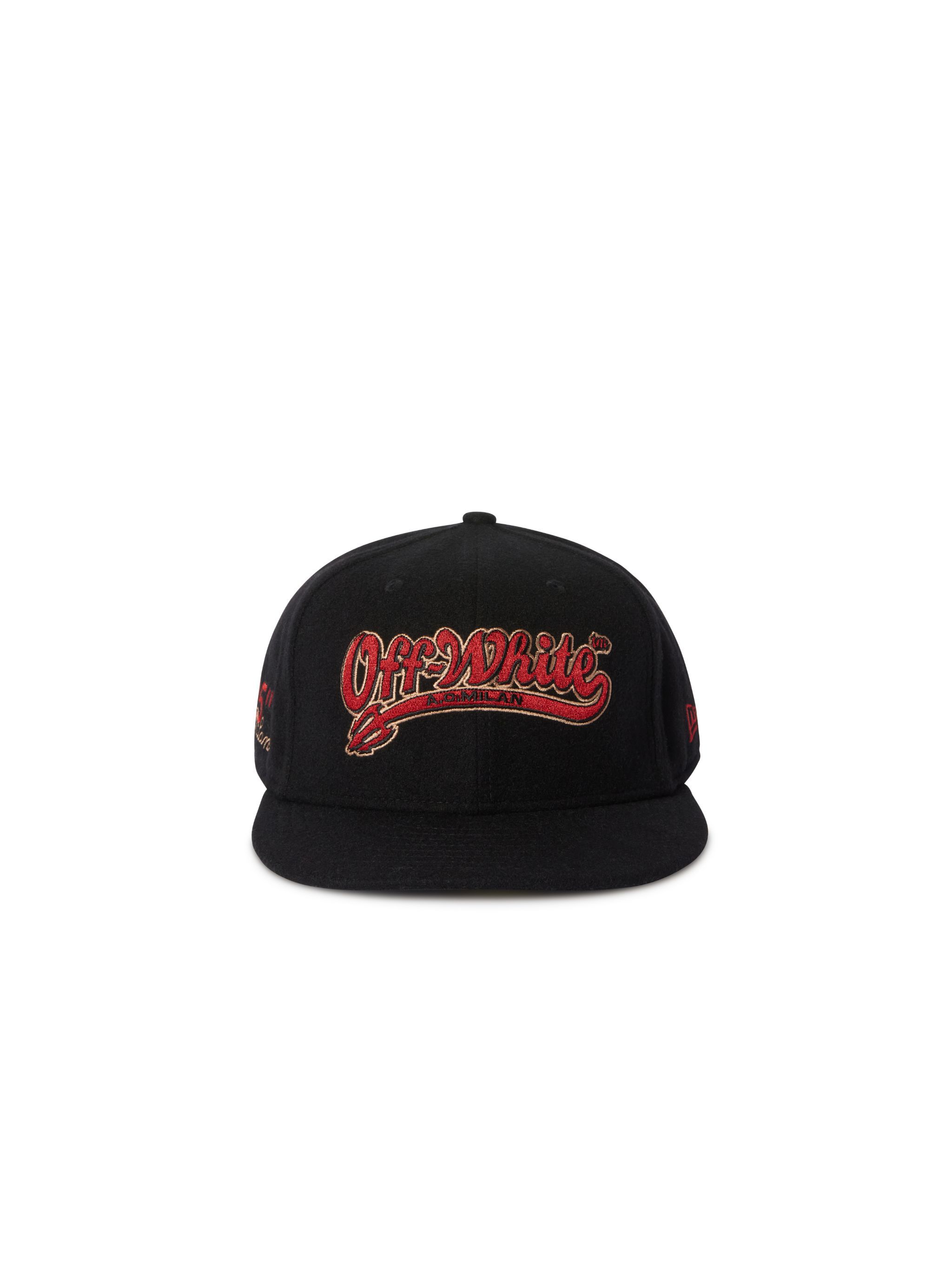 Off-White C/O Ac Milan X New Era Devil Cap in BLACK | Off-White™