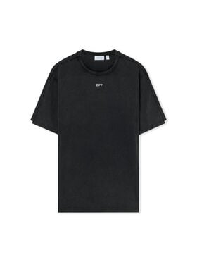 OFF WHITE Off Stamp Overlap Regular Short Sleeve T-Shirt VINTAGE BLACK 44MAA16NF26J005