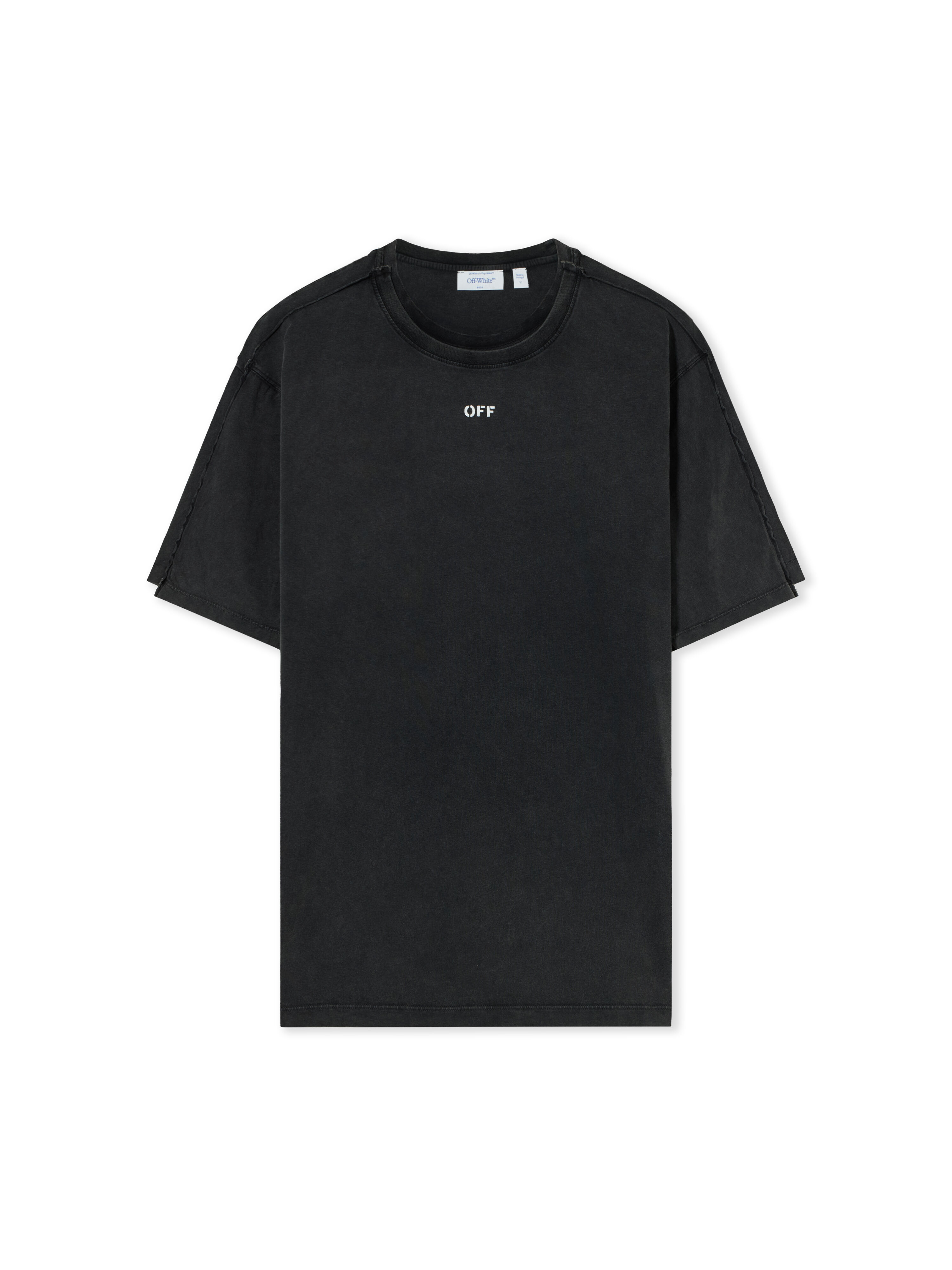 OFF WHITE Off Stamp Overlap Regular Short Sleeve T-Shirt VINTAGE BLACK 44MAA16NF26J005