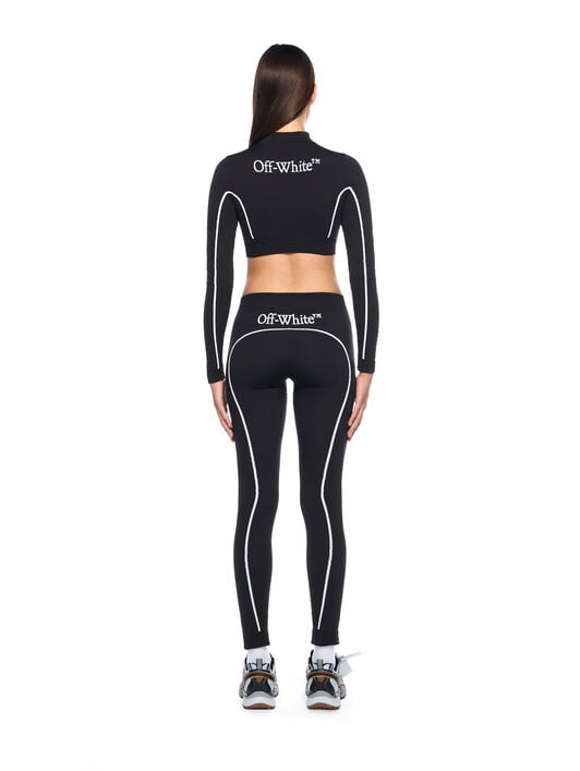Off Stamp Seamless Leggings OFF WHITE Off Stamp Seamless Leggings BLACK - WHITE OWVV01EC99KNI001