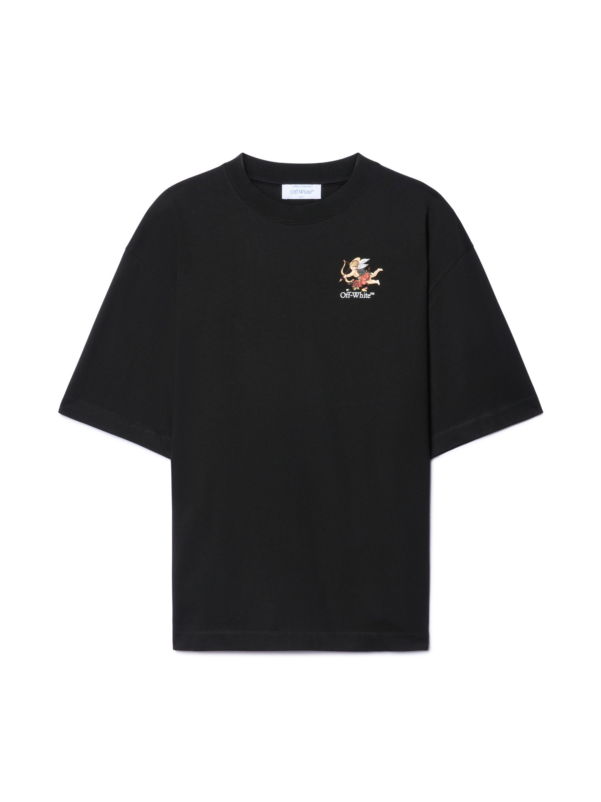 OFF WHITE Black Bookish Fresco T-Shirt BLACK OWAA134S25JER001