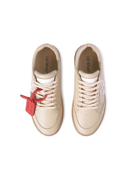 OFF WHITE New Low Vulcanized Calf Lea NEUTRALS OWIA288F24LEA001