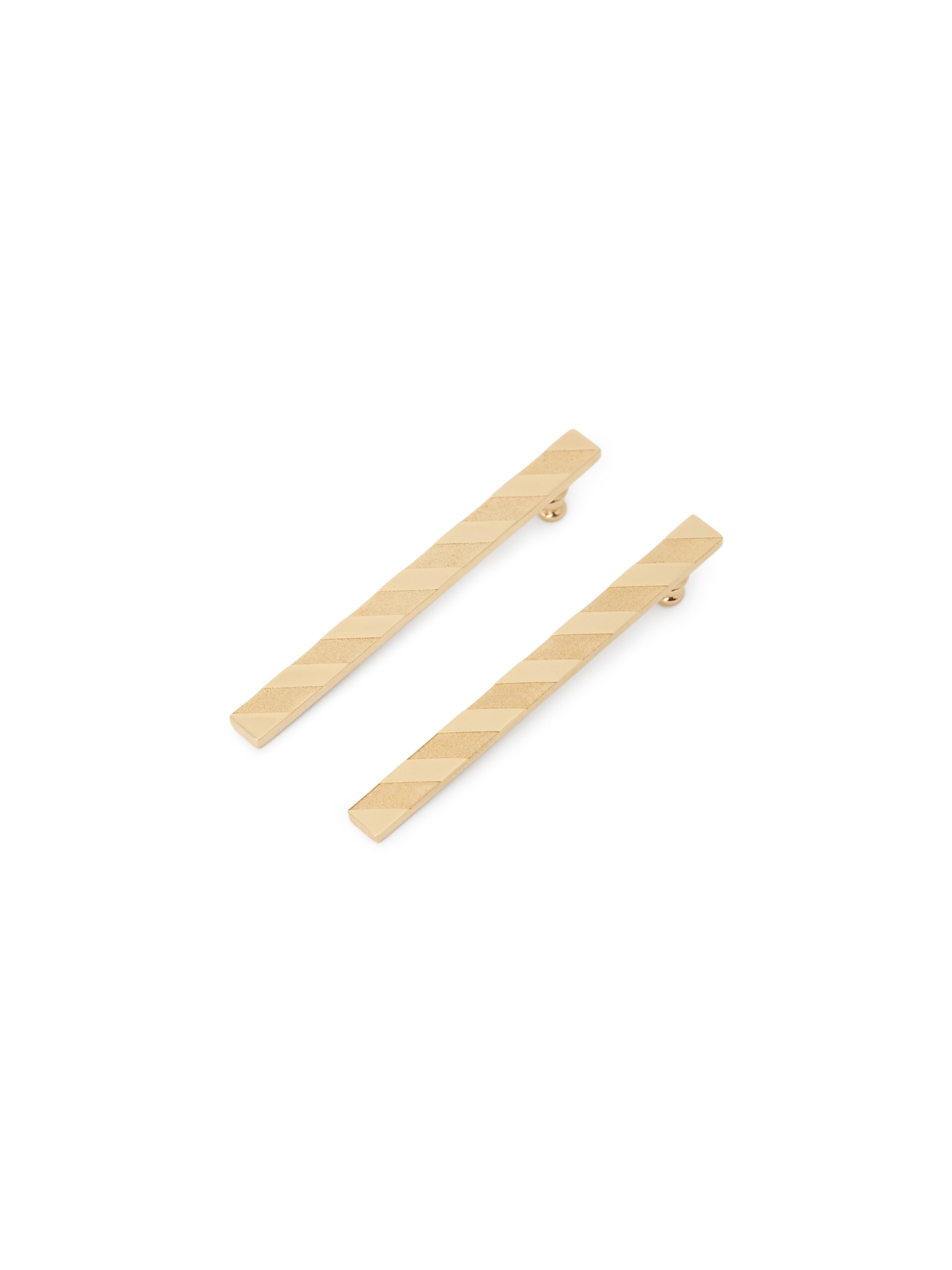 OFF WHITE Diag Earrings GOLD OWOD29ZC99MET001