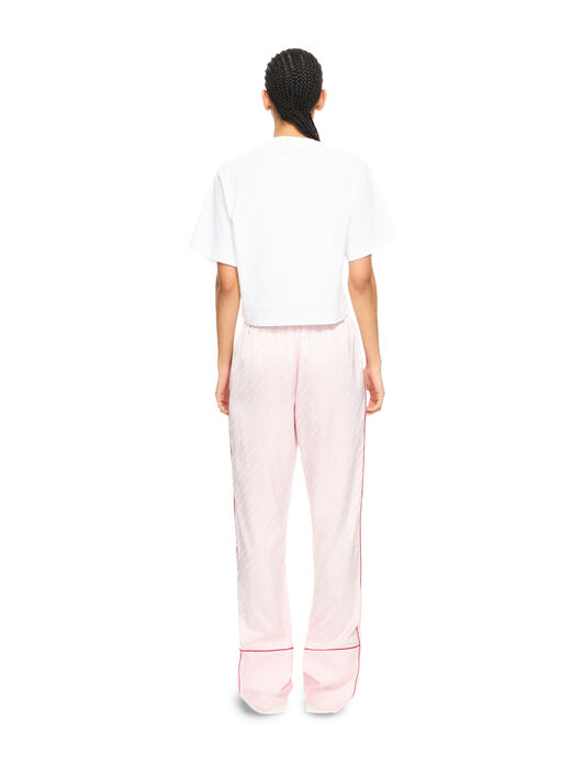 OFF WHITE Jacquard Satin Pajama Pants Soft Pink-No Color 2CA18ZS26FAB001