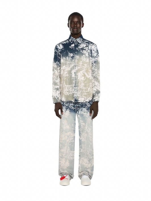 City Nature Regular Denim Shirt OFF WHITE City Nature Regular Denim Shirt OMBRE BLEACH BLUE 44MYD05YF26D004