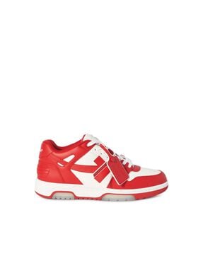 OFF WHITE OUT OF OFFICE SNEAKER AUS KALBSLEDER ROT OMIA189F24LEA003