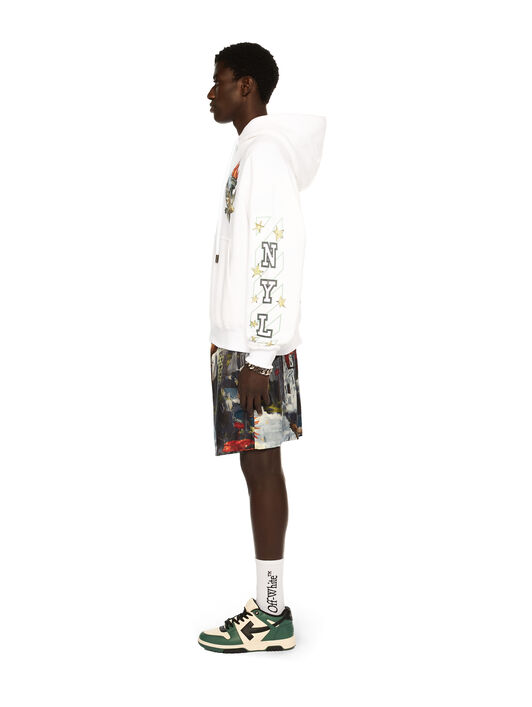 OFF WHITE OW x New York Liberty Hoodie WHITE OMBB085G25FLE00S
