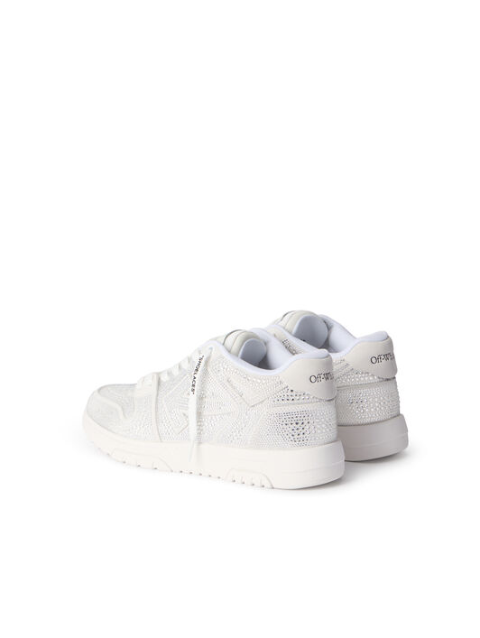 OFF WHITE Out Of Office Strass Sneakers WHITE - SILVER OMIA189C99LEA018