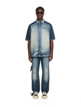 OFF WHITE Cherry Sporty Bowling Shirt HIGHLIGHTED MEDIUM 44MYD05US26D001