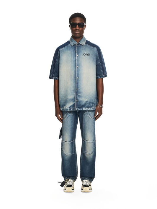 OFF WHITE Cherry Sporty Bowling Shirt HIGHLIGHTED MEDIUM 44MYD05US26D001