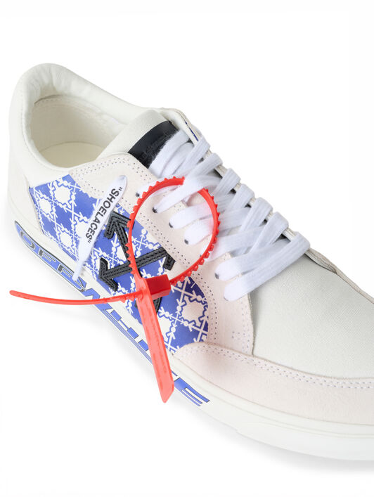 OFF WHITE Vulcanized Low Sneakers WHITE/NEO BLUE OF06006101