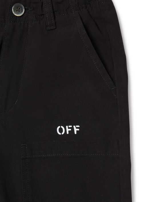 Off Stamp Clear Worker Pant OFF WHITE Off Stamp Clear Worker Pant BLACK OBCA007F24FAB001