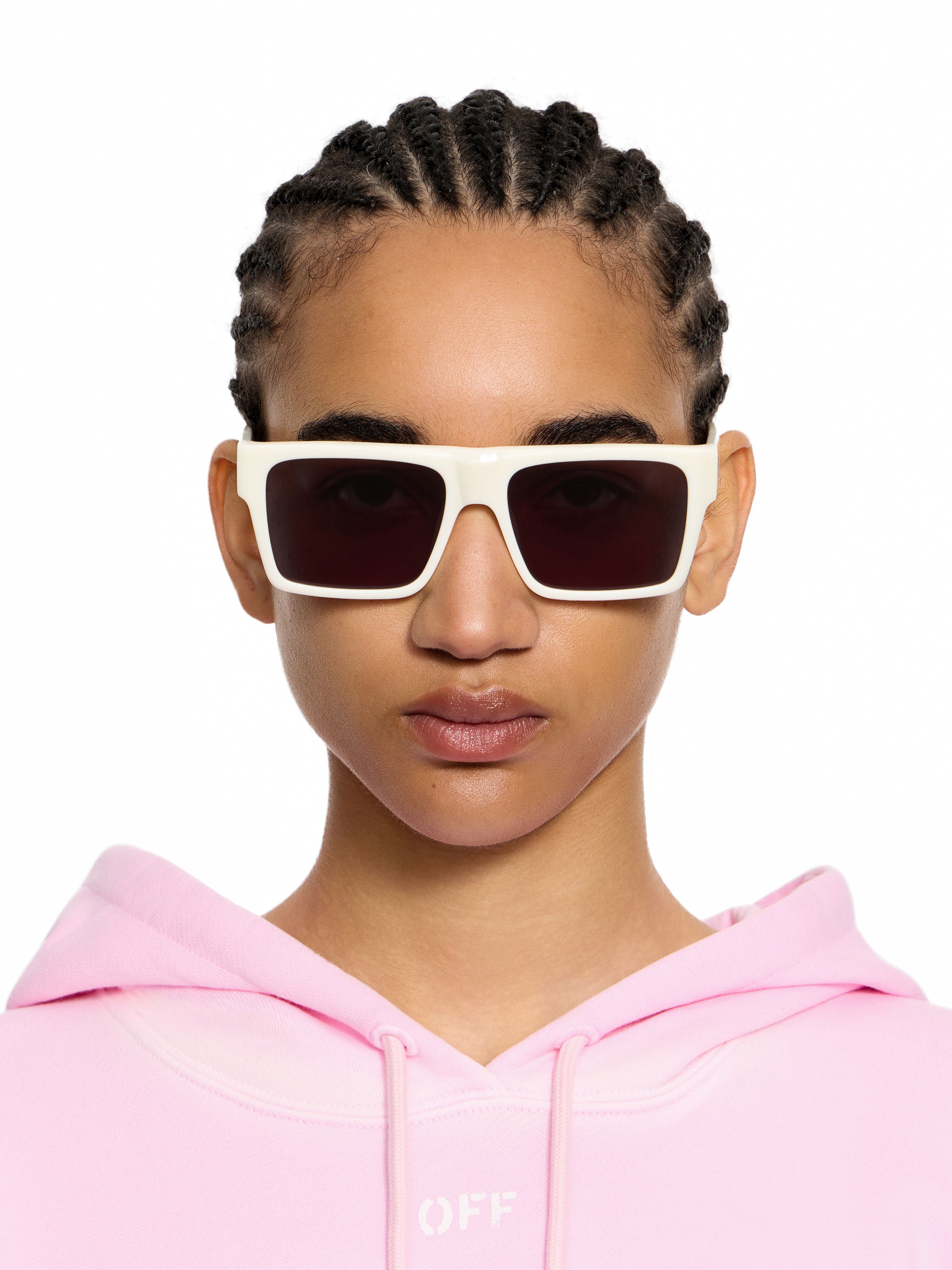 Casper Dark Grey Lens Sunglasses OFF WHITE Casper Dark Grey Lens Sunglasses Shiny Black OW1034010756