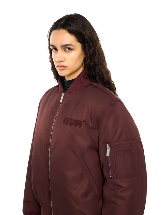 Embroidered Logo Bomber Jacket OFF WHITE Embroidered Logo Bomber Jacket Port Royal Port Royal 2FG00660T