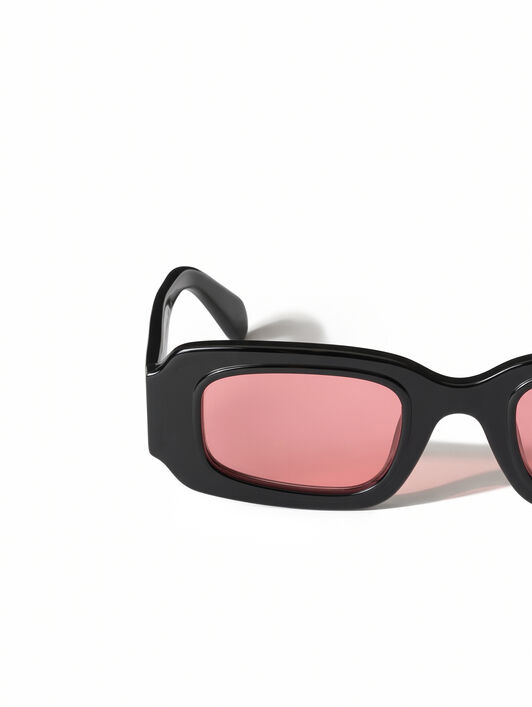 Olympia Red Lens Sunglasses OFF WHITE Olympia Red Lens Sunglasses Shiny Black OW1042102546