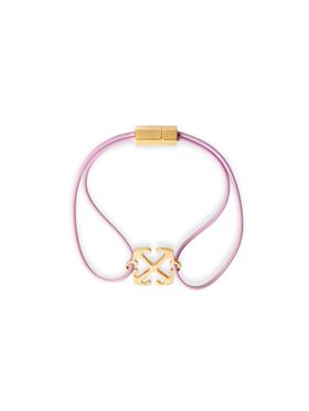 OFF WHITE Enamel Rubber Bracelet GOLD OWOB13HC99MET001