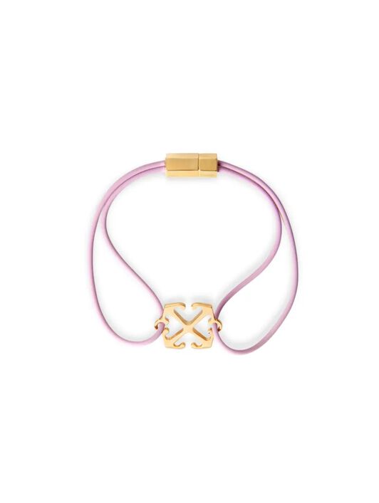 OFF WHITE Bracciale In Gomma Con Finitura Smaltata ORO OWOA12EC99MET001