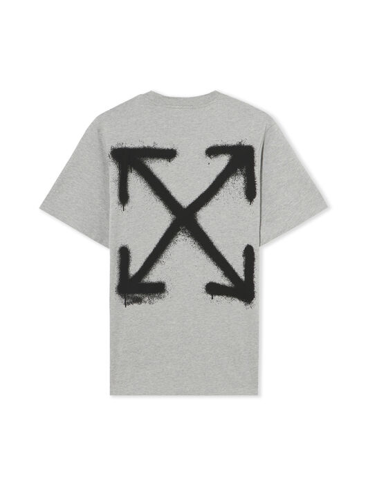 OFF WHITE Spray Can Arrow Slim T-Shirt LIGHT HEATHER GREY 44MAA027F5J001