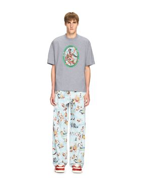OFF WHITE Gray Fresco T-Shirt GREEN OMAA027T25JER00U