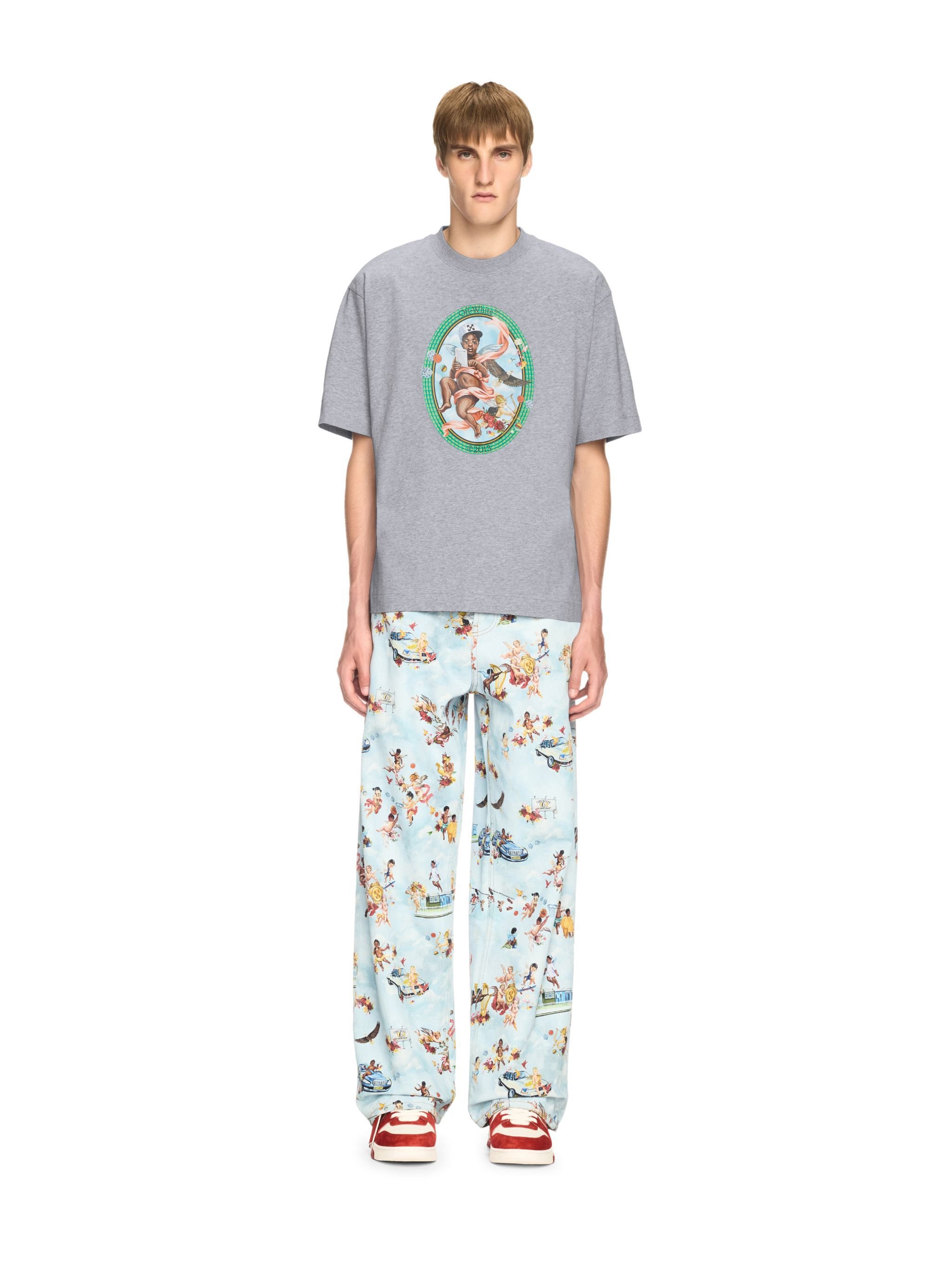 OFF WHITE Gray Fresco T-Shirt GREY OMAA120S25JER002