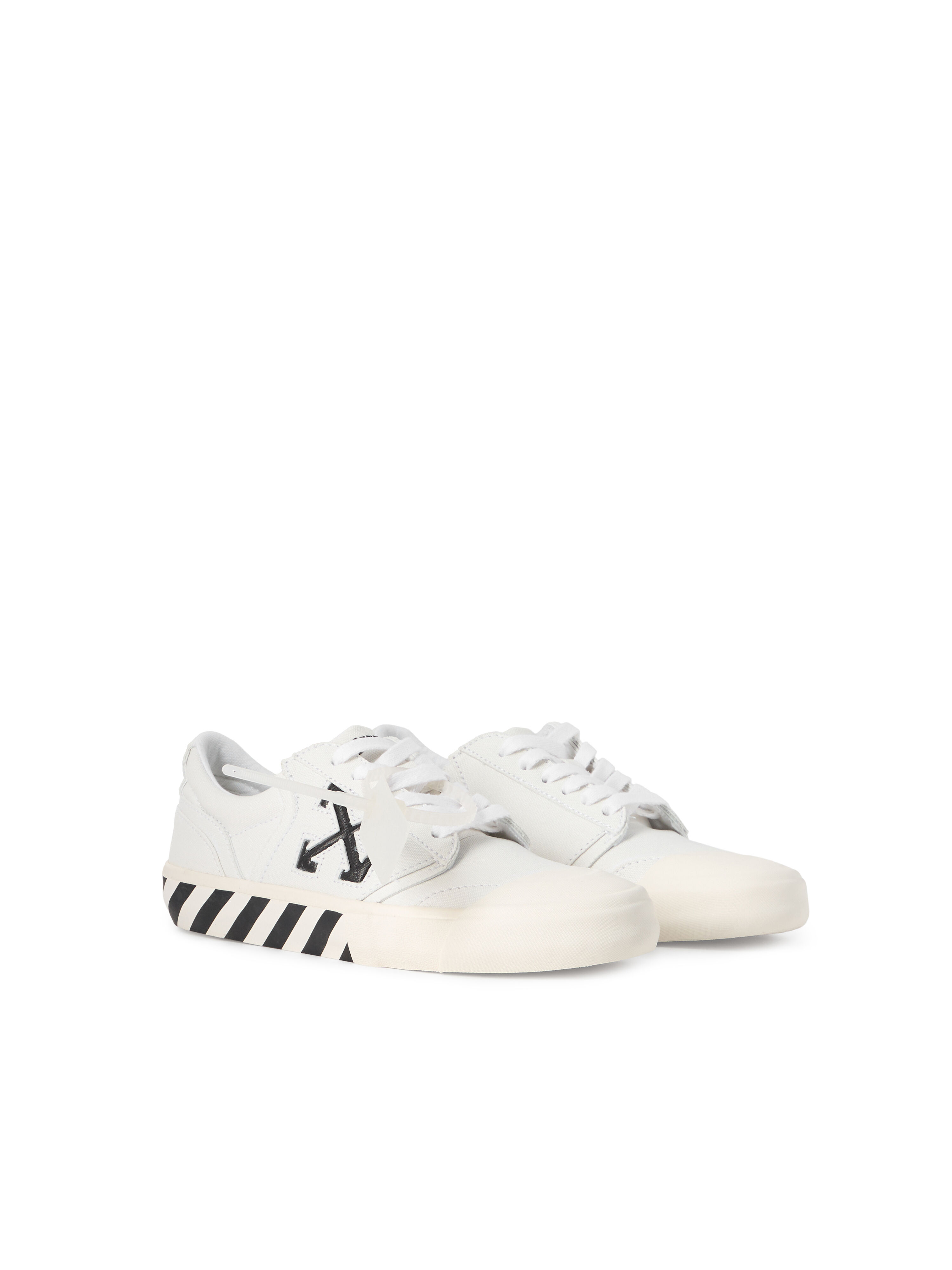 OFF WHITE Vulcanized Undercut Sneakers WHITE - BLACK OWIA28HF25FAB001