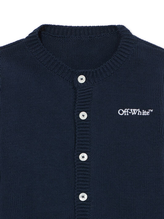 OFF WHITE Bookish Diagonal Cardigan SEABORNE 44BXK001S26K001