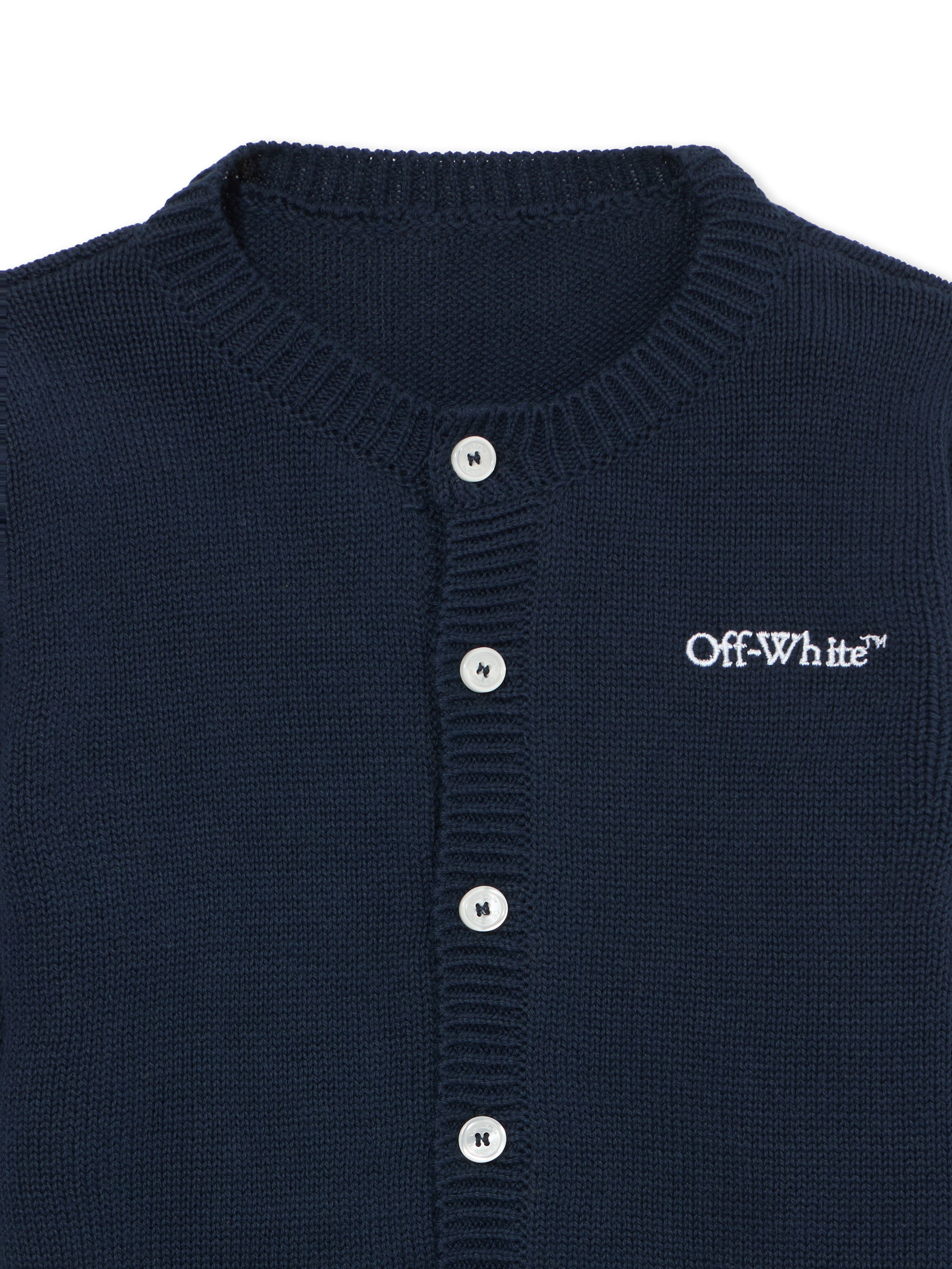 OFF WHITE Bookish Diagonal Cardigan SEABORNE 44BXK001S26K001