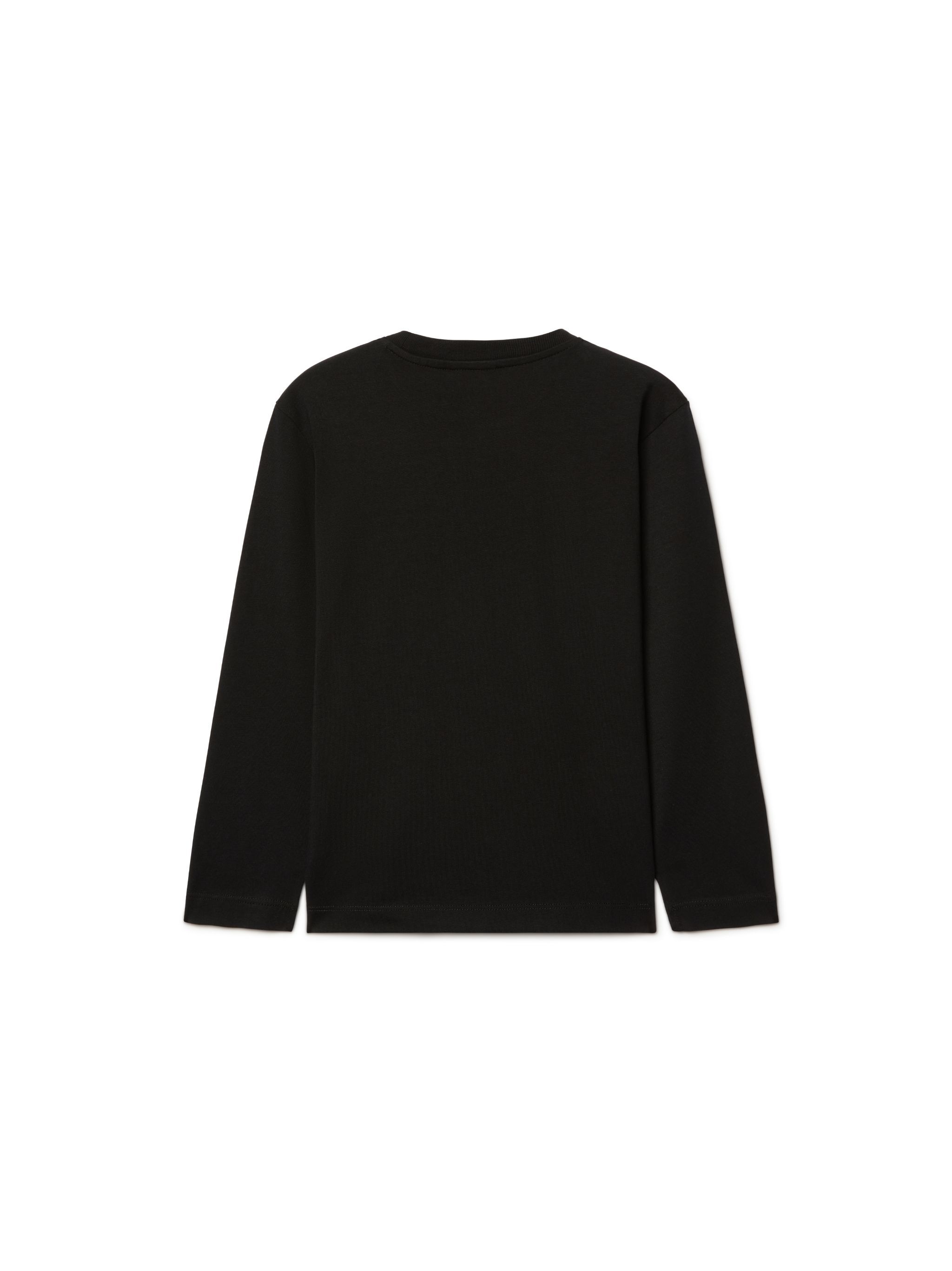 OFF WHITE Big Bookish Long-Sleeved Top BLACK OBAB001S25JER001