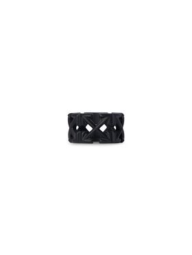 OFF WHITE Anello Nero Con Motivo Arrow NERO OMOC07FC99MET001