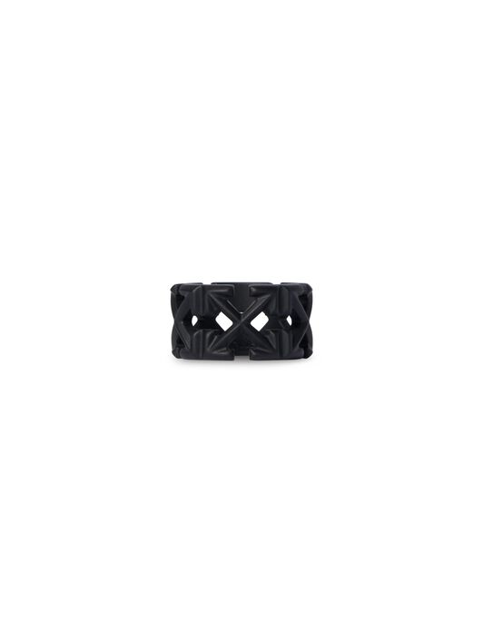 OFF WHITE Black Arrow Ring BLACK OMOC07FC99MET001