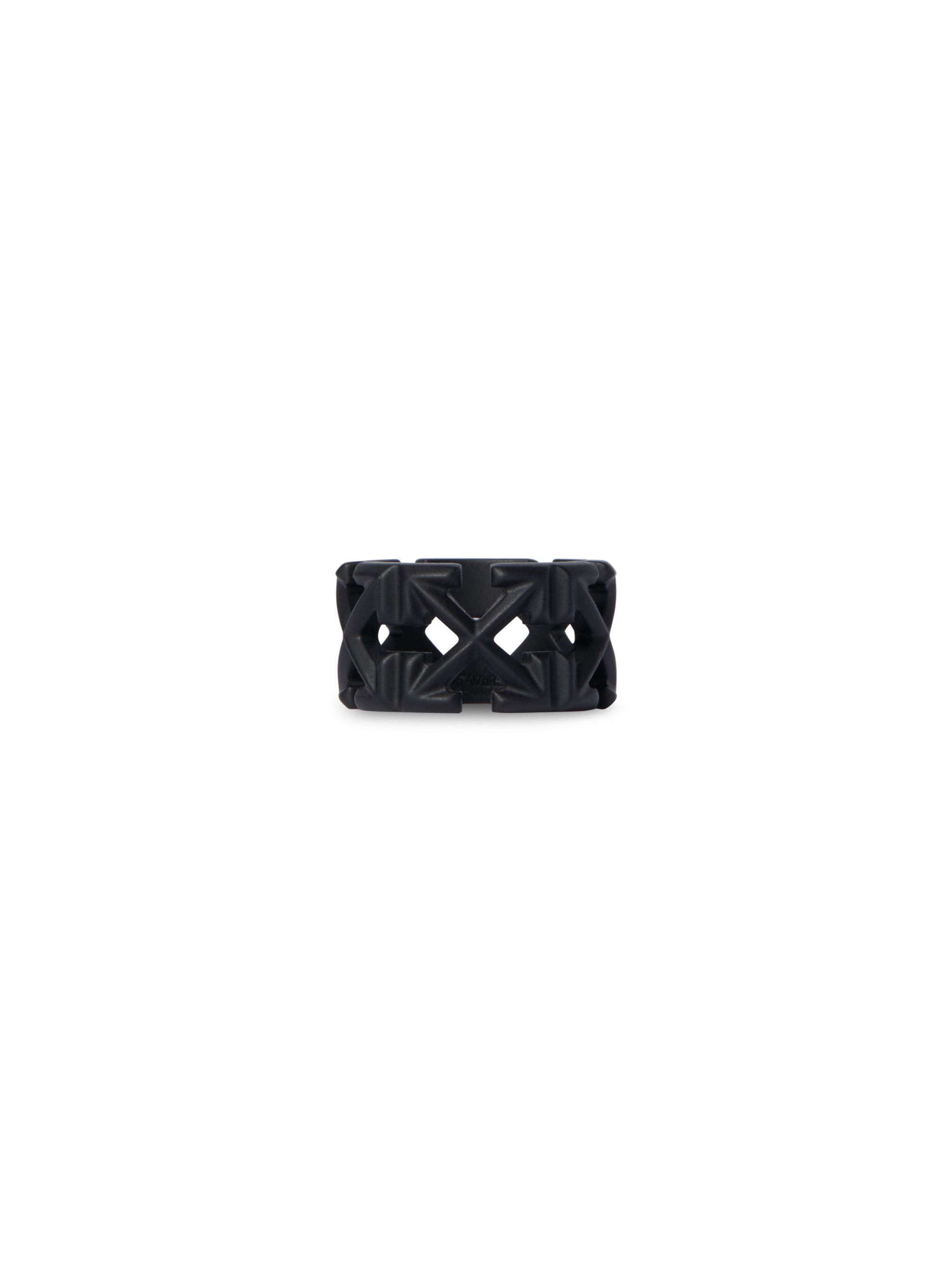 OFF WHITE Black Arrow Ring BLACK OMOC07FC99MET001