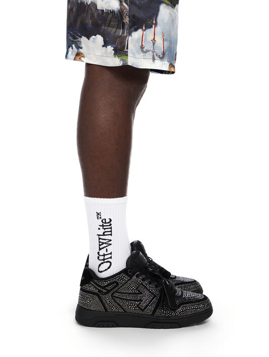 OFF WHITE Out Of Office Strass Sneakers BLACK - BLACK OMIA189C99LEA018