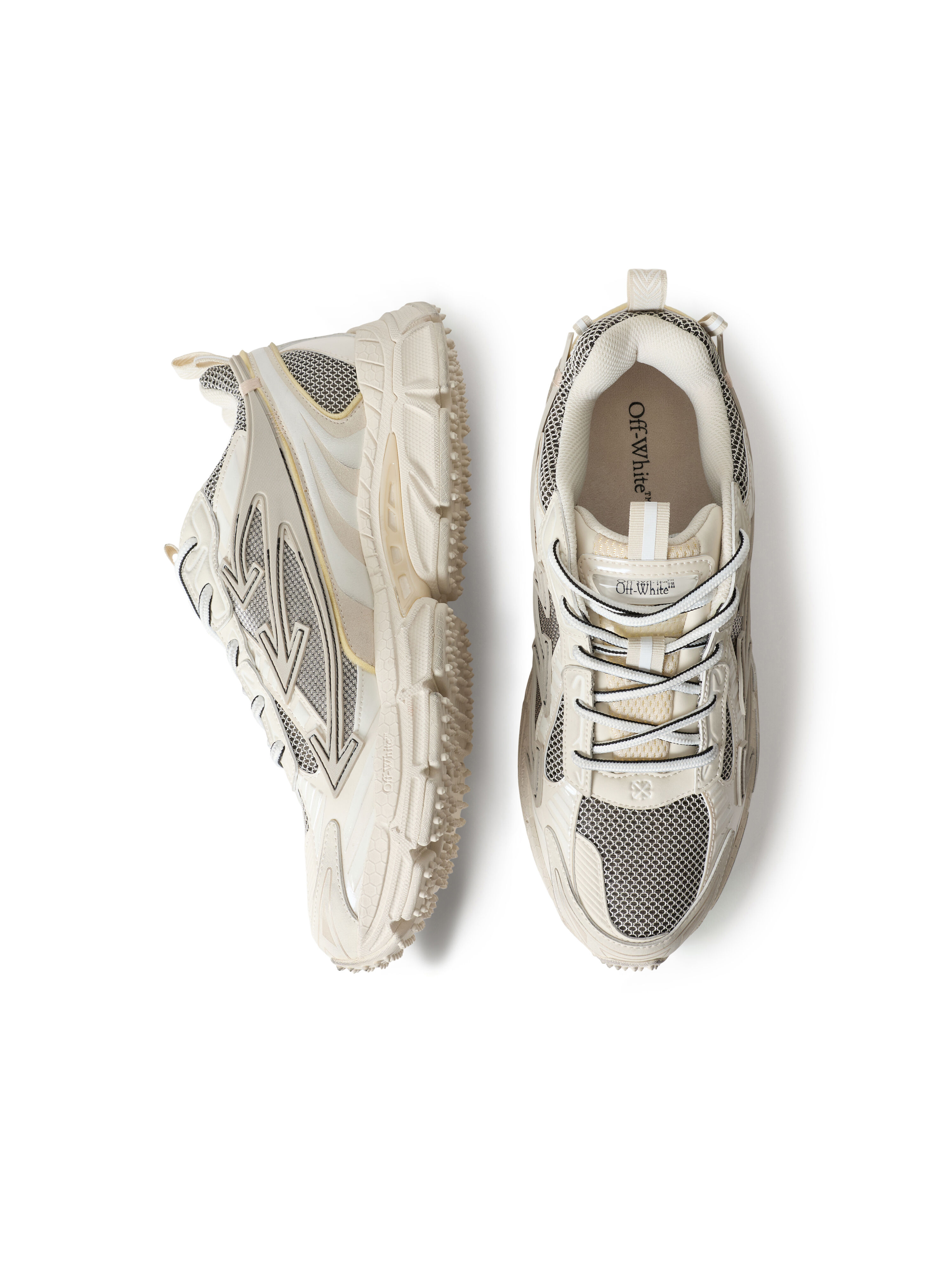 OFF WHITE Be Right Back Worn Out Sneakers BEIGE/GREY OF05753267