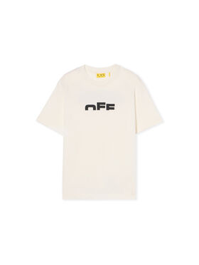 OFF WHITE Type Logo Logo T-Shirt WHITE - BLACK OBAA002F25JER002