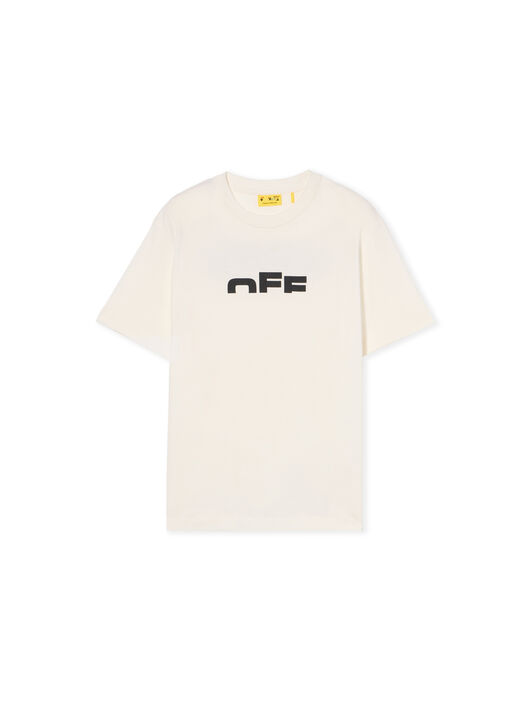 OFF WHITE Type Logo Logo T-Shirt WHITE - BLACK OBAA002F25JER002