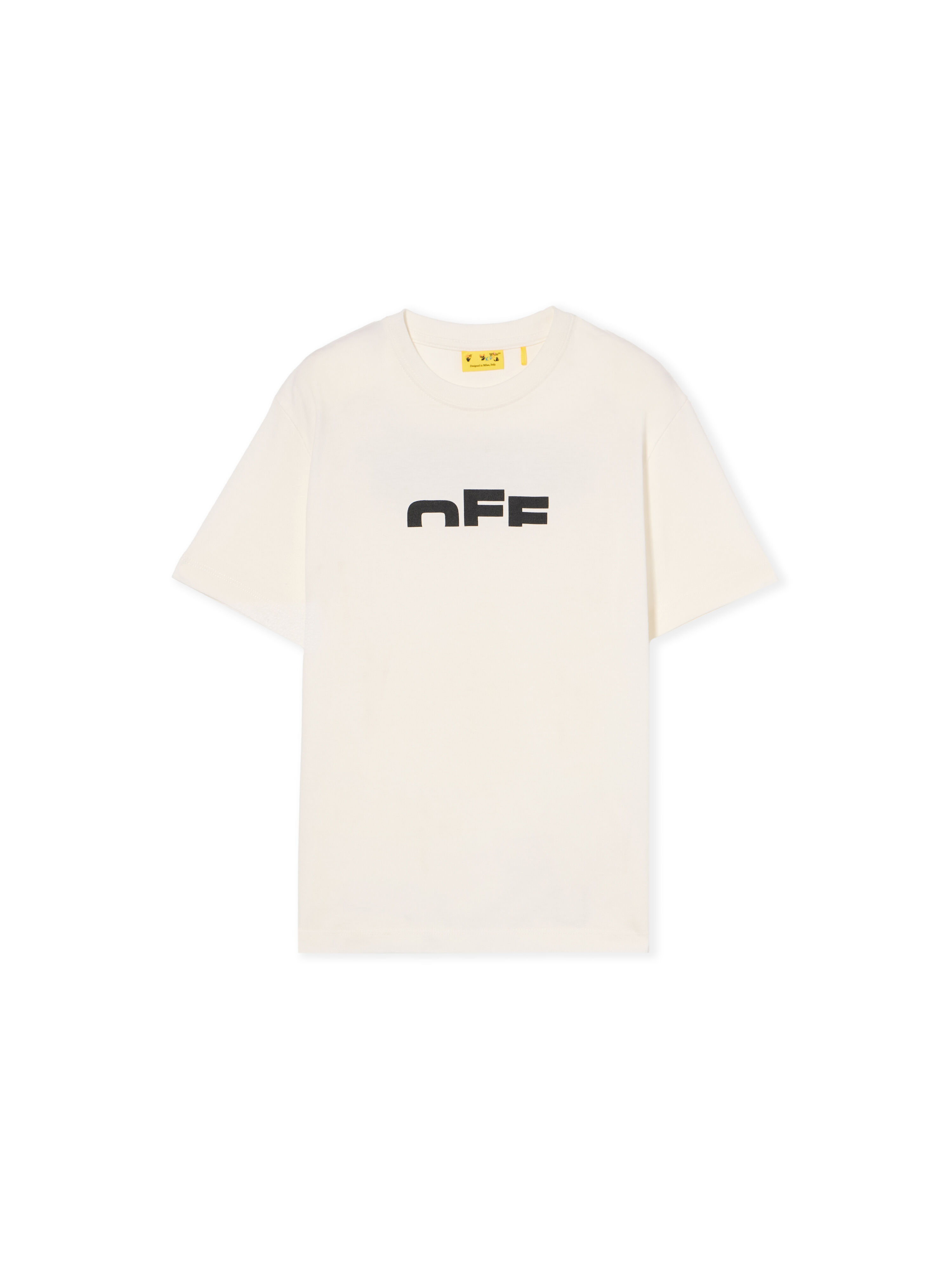 OFF WHITE Type Logo Logo T-Shirt WHITE - BLACK OBAA002F25JER002
