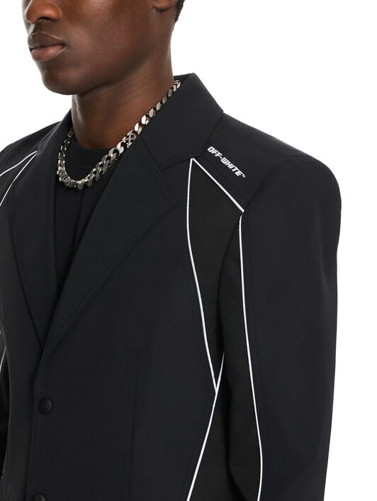 OFF WHITE Cordura Sporty Slim Jacket BLACK 44XEN09QS26F001