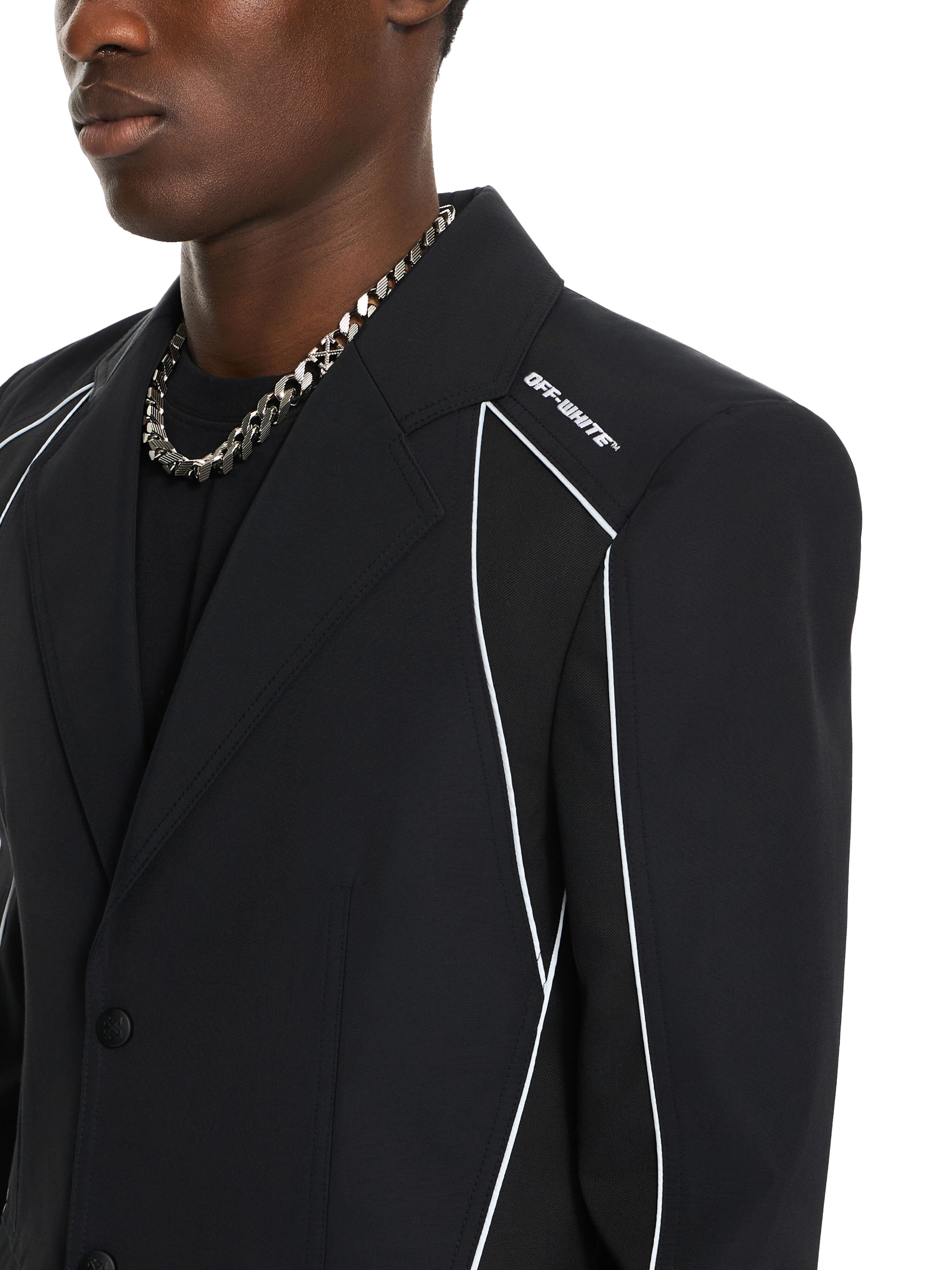 OFF WHITE Cordura Sporty Slim Jacket BLACK 44XEN09QS26F001