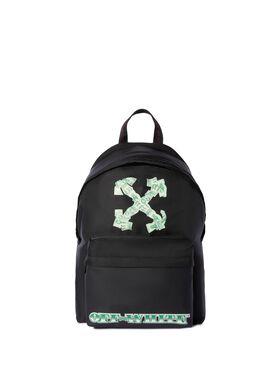 OFF WHITE Zaino Heritage Con Stampa Money Verde NERO OMNB123S25FAB003