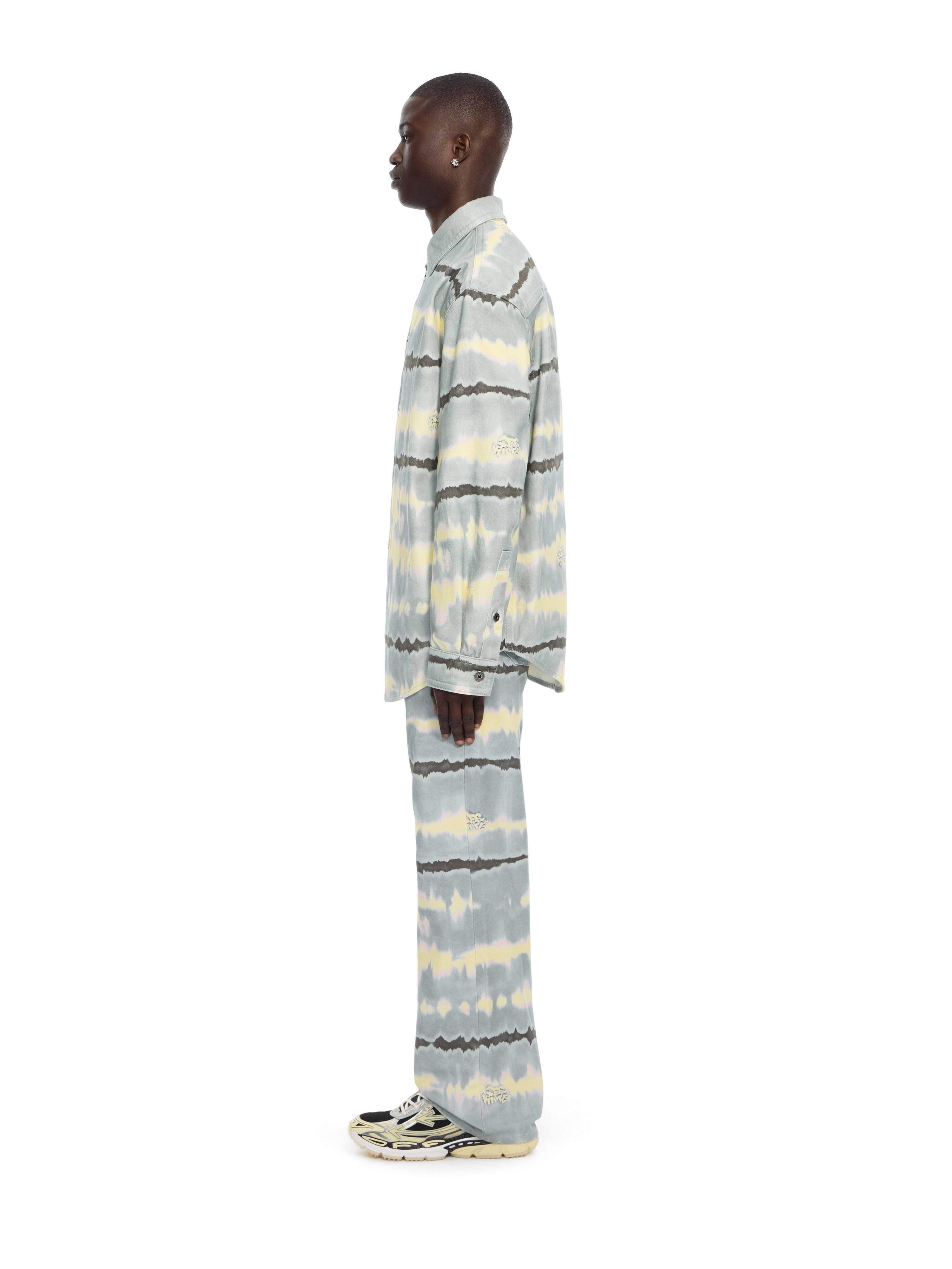 OFF WHITE All-over Tie-dye Slim Relax Jeans BLUE GREY 44MYA18JZ26D004