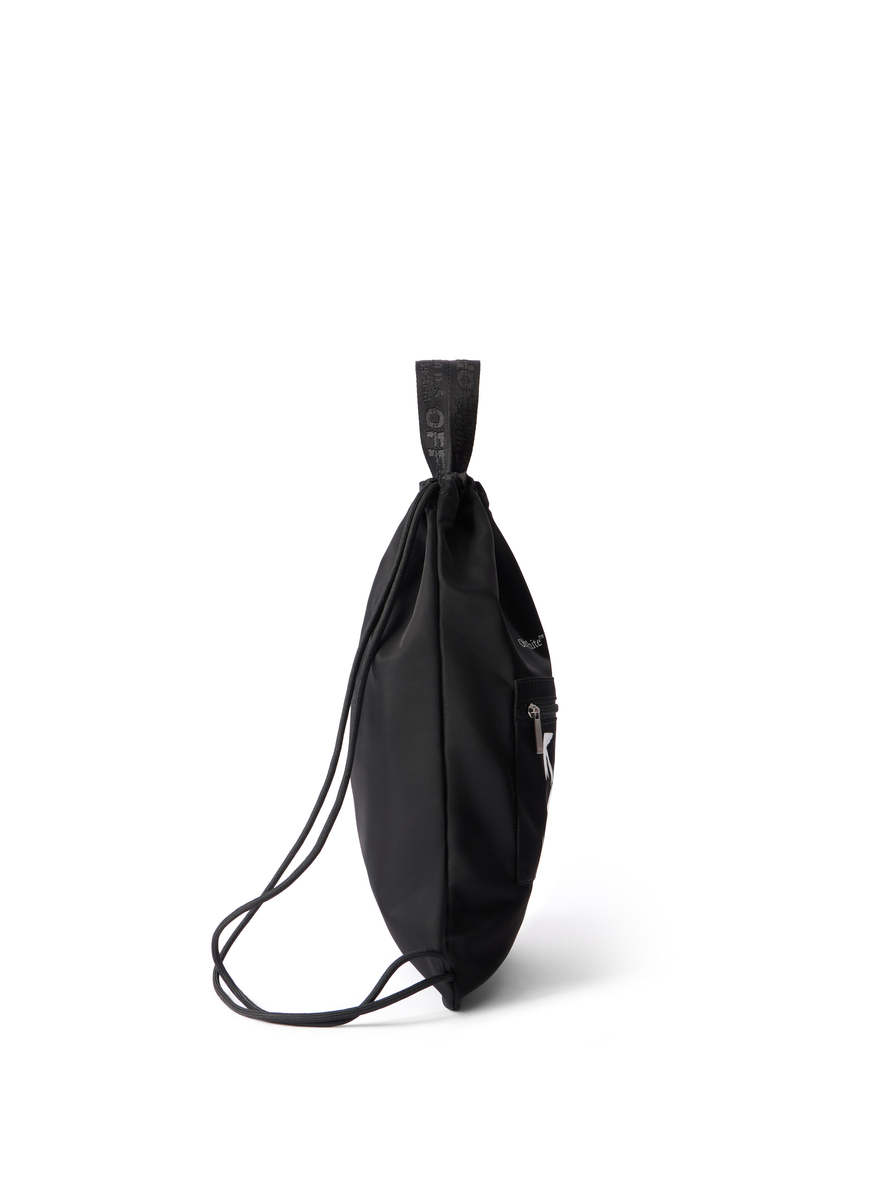 OFF WHITE Arrow Paint Drawstring BLACK OBNB005S26FAB001