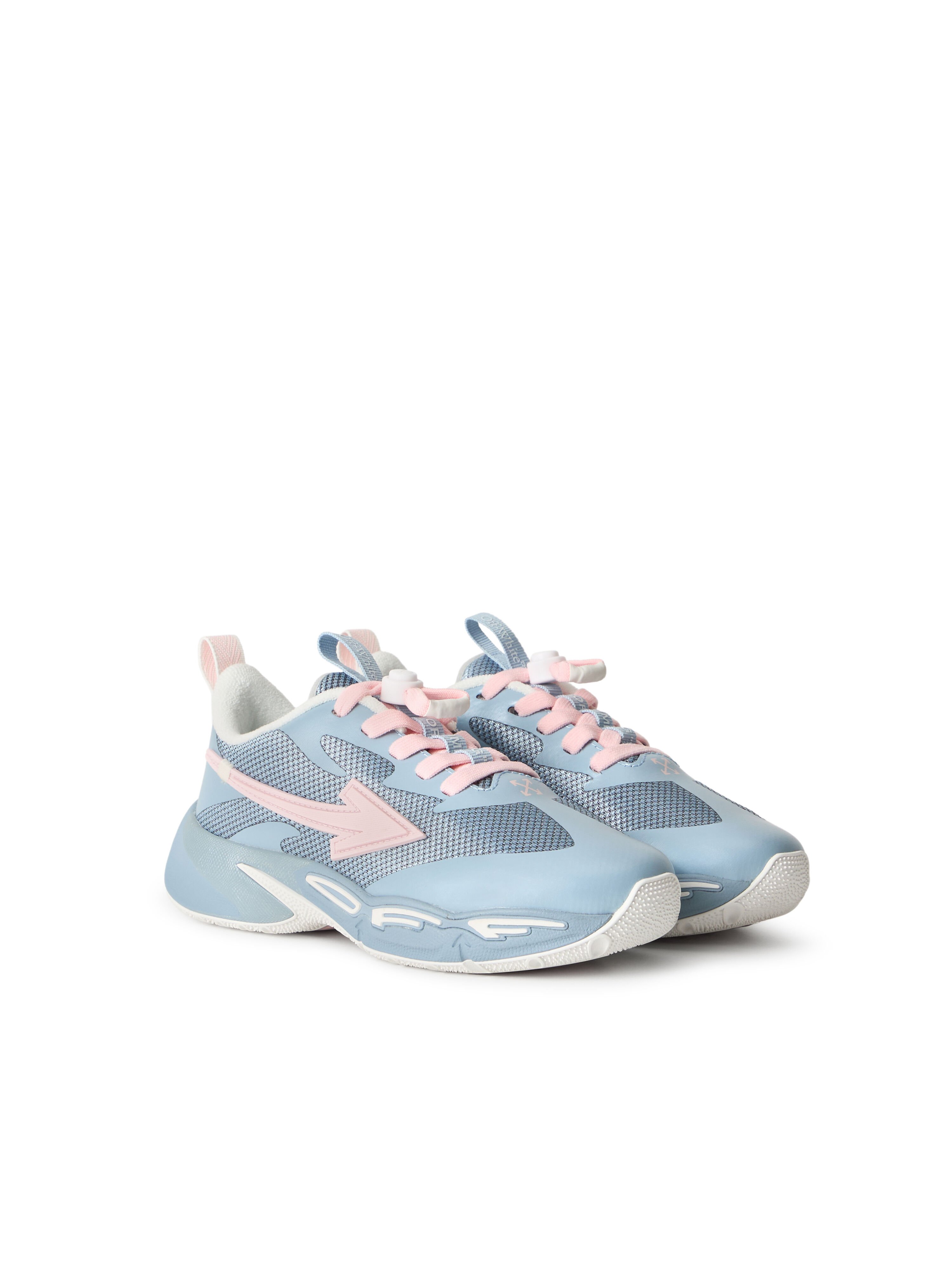 OFF WHITE "For Jumping" Sneakers LIGHT BLUE - SOFT PINK OGIA008S26FAB001