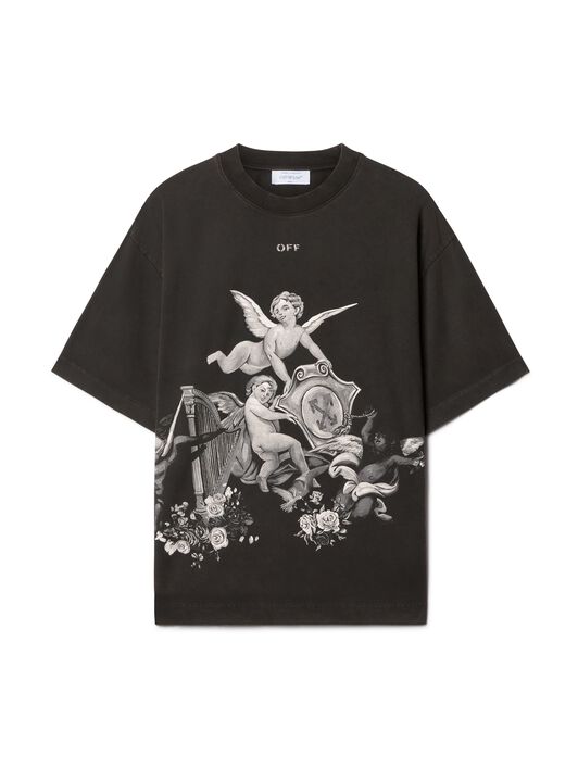 OFF WHITE Putti Skate S/S Tee Vintage Black - White BLACK OMAA120S25JER001