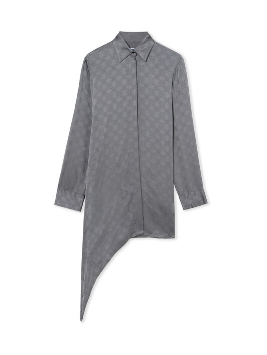 OFF WHITE Abito Camicia Monogram Jacquard Asimmetrico Rosin Rosin 2FU00339T
