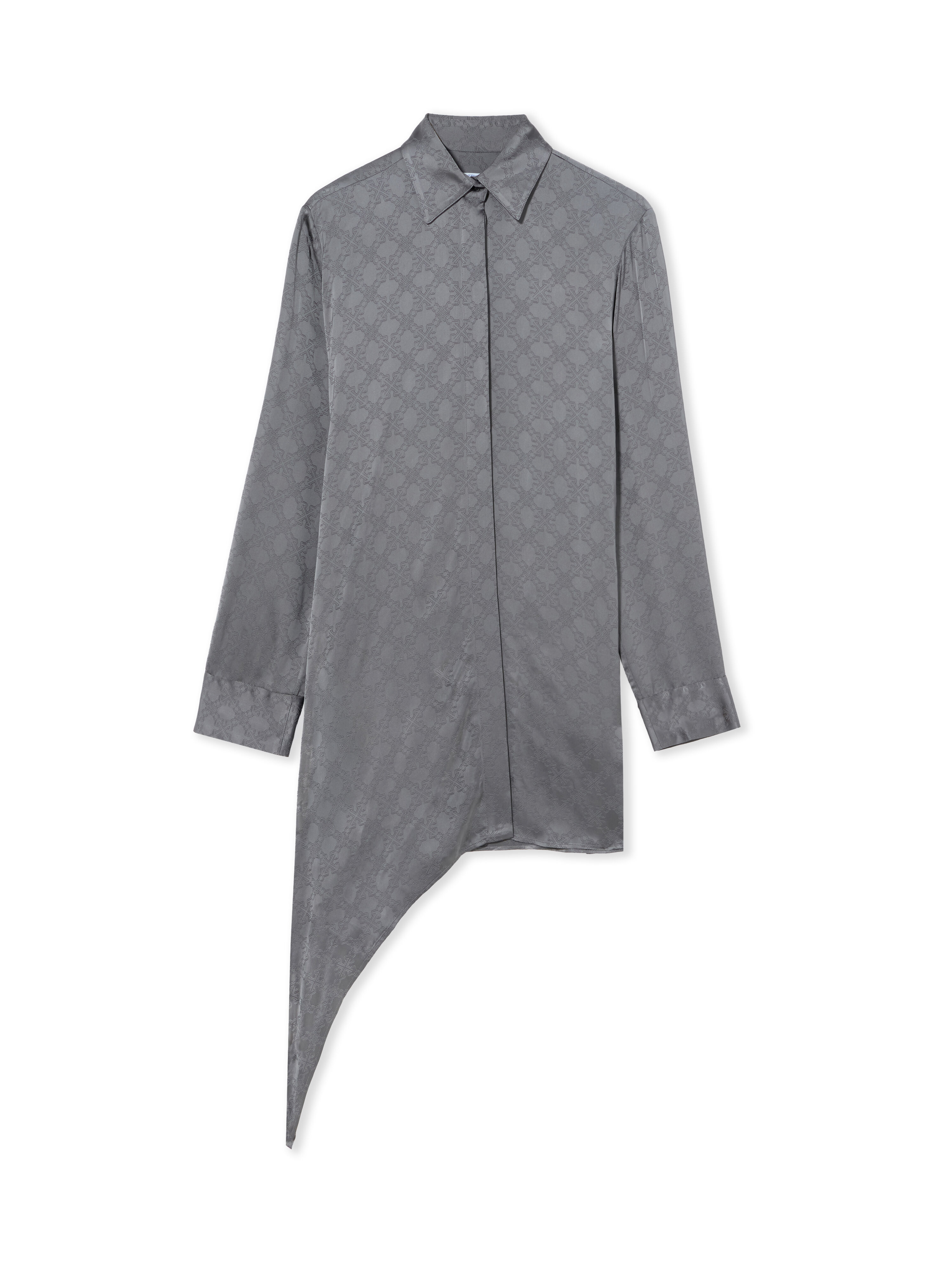 OFF WHITE Abito Camicia Monogram Jacquard Asimmetrico Rosin Rosin 2FU00339T