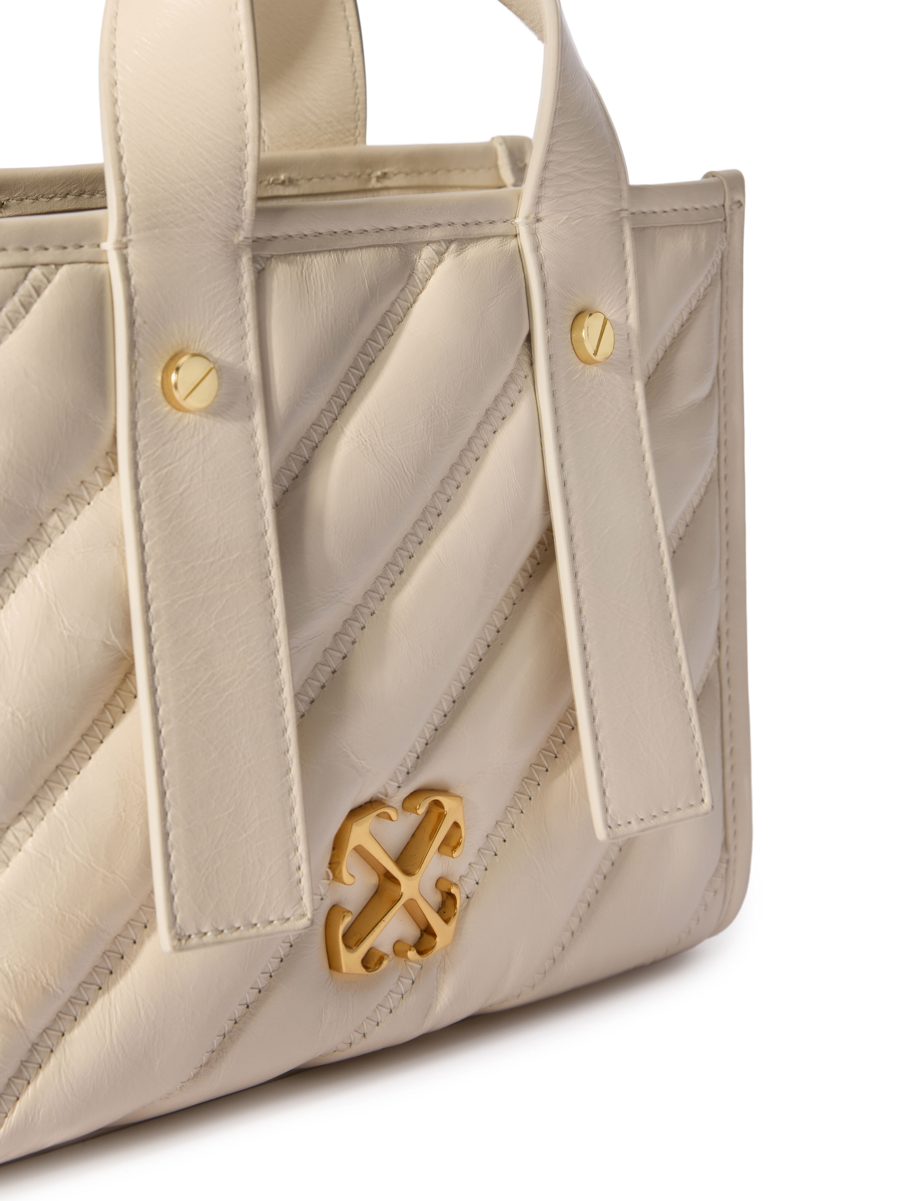 OFF WHITE Quilted Leather Tote Bag DUST - NO COLOR OWNA238C99LEA001