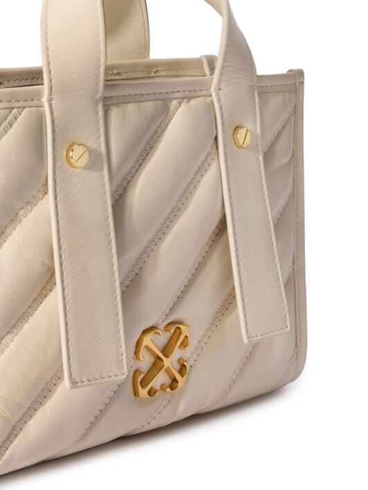 Quilted Leather Tote Bag OFF WHITE Quilted Leather Tote Bag DUST - NO COLOR OWNA238C99LEA001