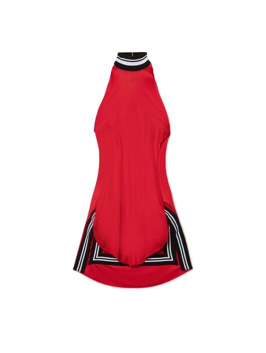 Rotes Sierraleone-Minikleid OFF WHITE Rotes Sierraleone-Minikleid ROT OWDB536W24JER001