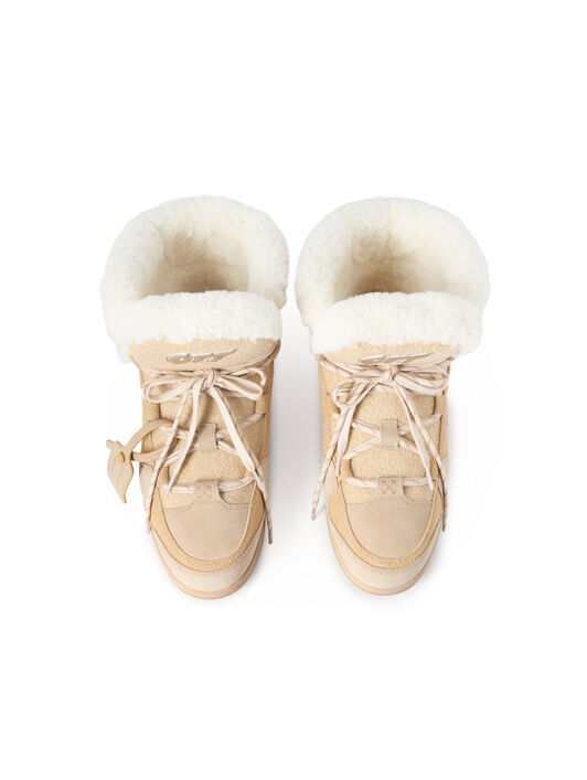OFF WHITE Winter Boots DARK SAND/ OAT OMIY003F25LEA001